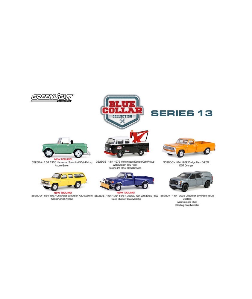 Greenlight Blue Collar Series 13 - Six Truck Set