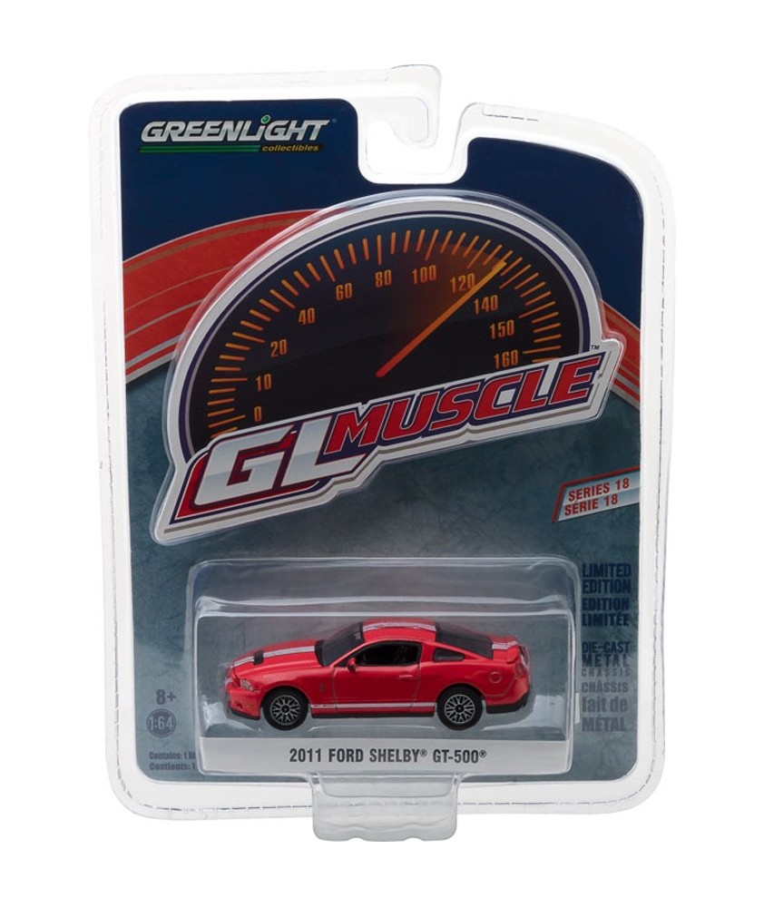 【未開封】グリーンライト GL マッスル コルベット、ダッヂなど GL Muscle Series 18 - 2011 Shelby GT-500 SVT