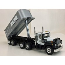 Troy's Toys Exclusive First Gear Mack R Day Cab with Dump Trailer