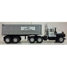 Troy's Toys Exclusive First Gear Mack R Day Cab with Dump Trailer