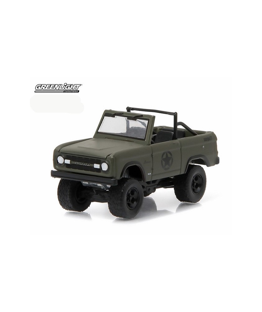 Greenlight Hobby Exclusive 1977 Ford Bronco Military Tribute Sarge 77