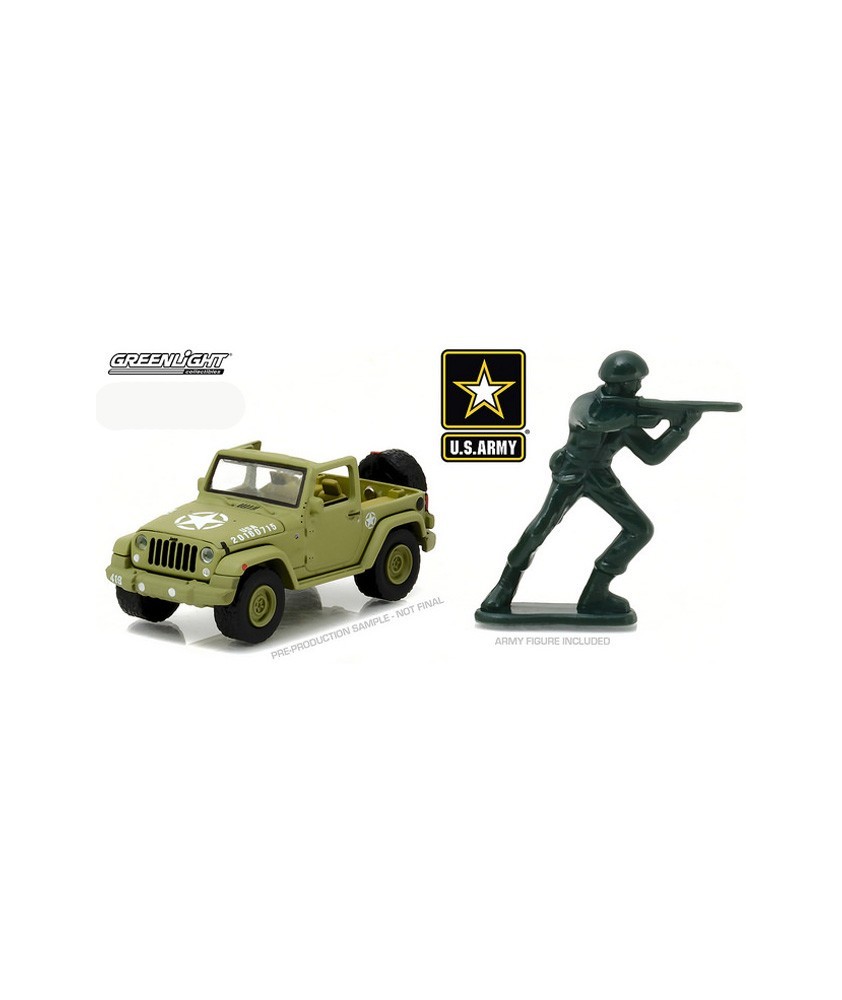 Greenlight Hobby Exclusive - 2016 Jeep Wrangler U.S. Army and Soldier