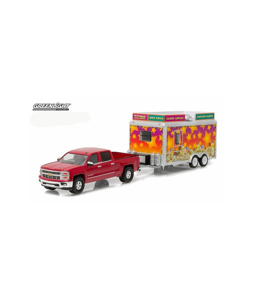 Greenlight Hitch & Tow Series 7 - 2015 Chevy Silverado and Concession Trailer