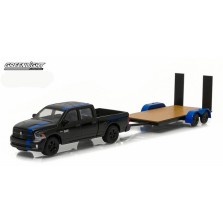 Greenlight Hitch & Tow Series 7 - 2015 Ram 1500 and Flat Bed Trailer