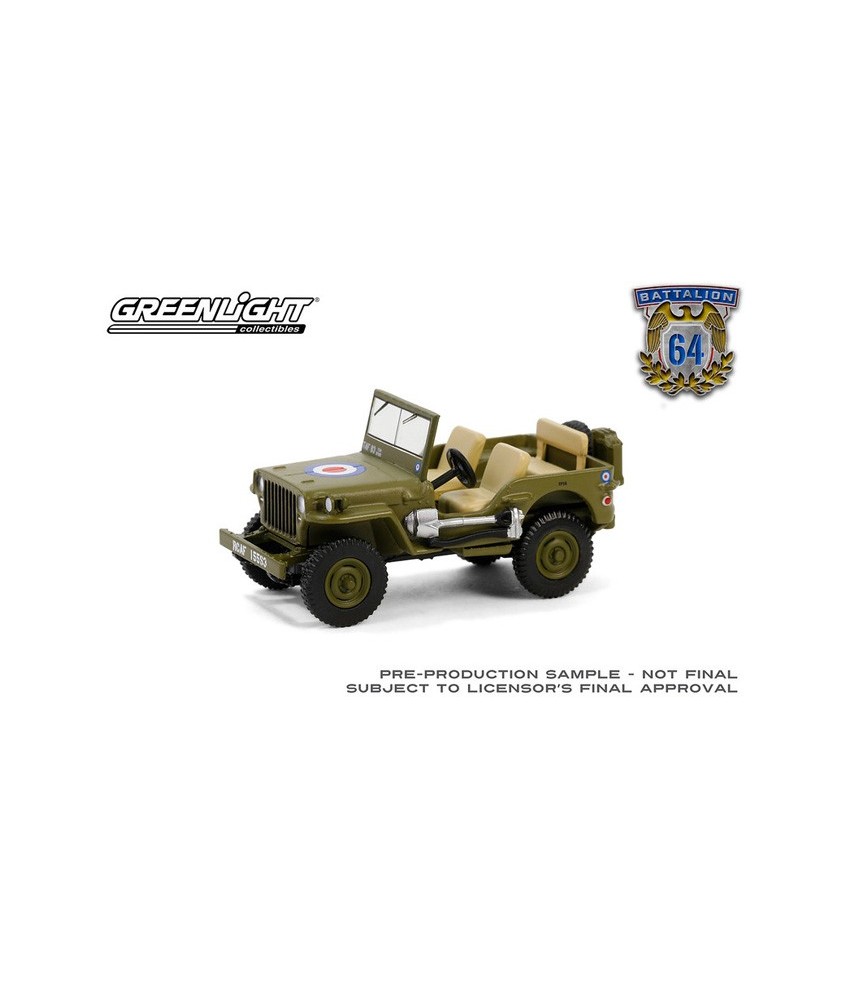 Greenlight Battalion 64 Series 4 - 1942 Willys Jeep MB - British Army Command Car