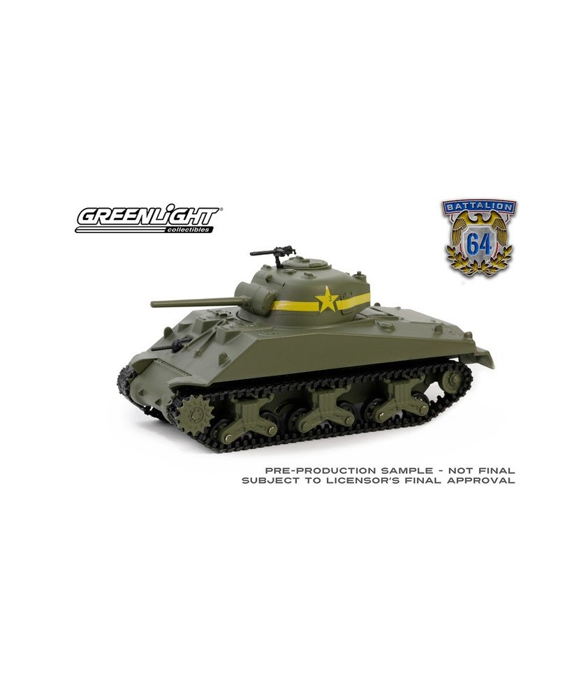 Greenlight Battalion 64 Series 4 - 1943 M4 Sherman Tank U.S. Army World War II