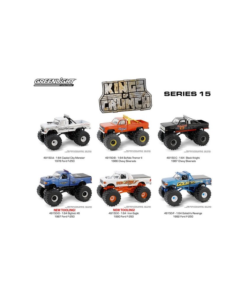 Greenlight Kings of Crunch Series 15 - Six Truck Set