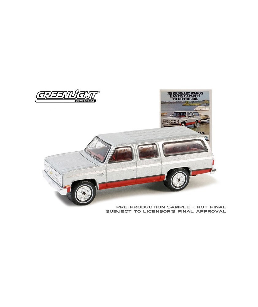 Greenlight Vintage Ad Cars Series 10 - 1981 Chevrolet Suburban Silverado