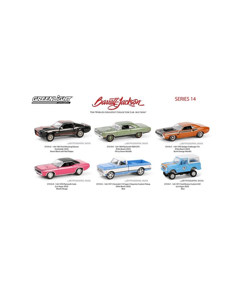 Greenlight Barrett-Jackson Series 14 - Six Piece Set