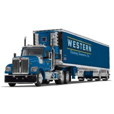 DCP by First Gear - Kenworth W990 with Utility Refrigerated Spread-Axle Trailer Western Distributing Transportation