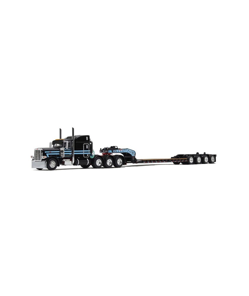 DCP by First Gear - Peterbilt Model 389 with Fontaine Magnitude Lowboy Trailer with Flip Axle Cappello Heavy Transport