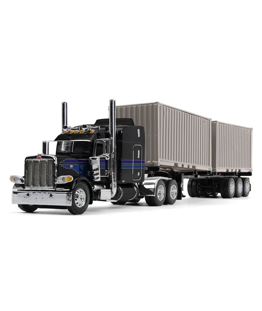 DCP by First Gear - Peterbilt 389 with Container Trailer and Two Dry Good Containers