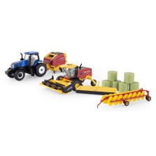 Ertl Farm Toys - New Holland Genesis Tractor Haying Set