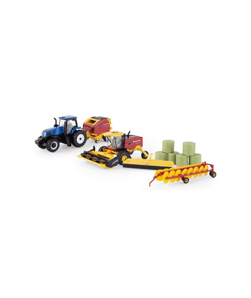 Ertl Farm Toys - New Holland Genesis Tractor Haying Set