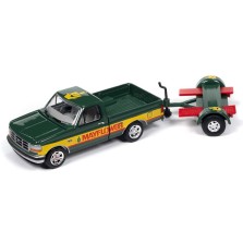 Johnny Lightning Tow and Go 2024 Release 1 - 1993 Ford F-150 with Tow Dolly