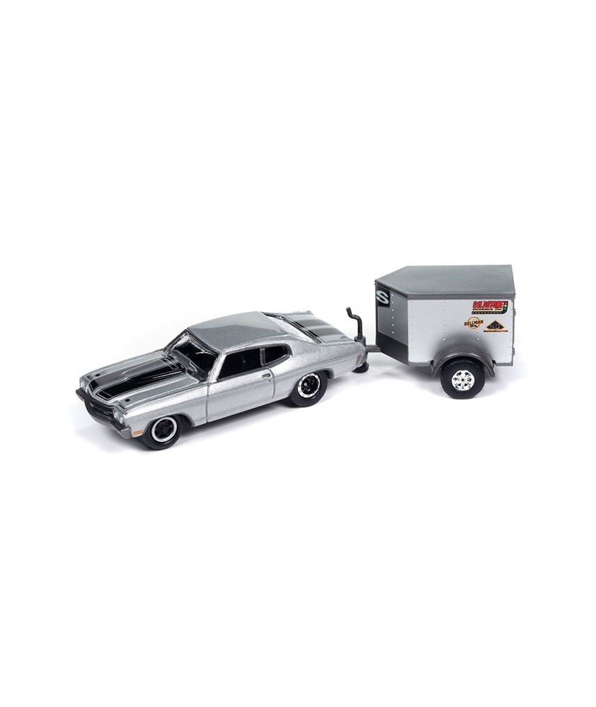 Johnny Lightning Tow and Go 2024 Release 1 - 1970 Chevy Chevelle SS with V-Nose Trailer