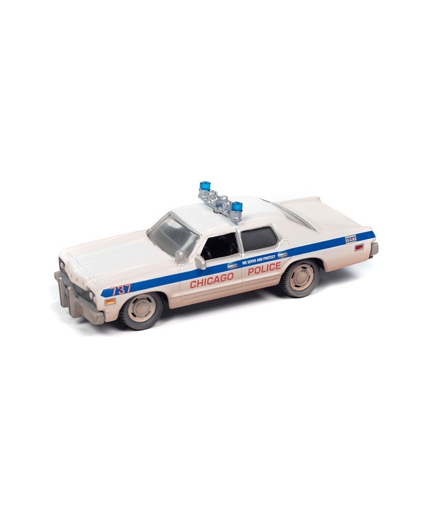 Johnny Lightning Pop Culture 2024 Release 2 - Blues Brothers 1975 Dodge Monaco Chicago Police