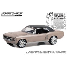 Greenlight Hobby Exclusive - 1967 Ford Mustang Coupe She Country Special in Autumn Smoke