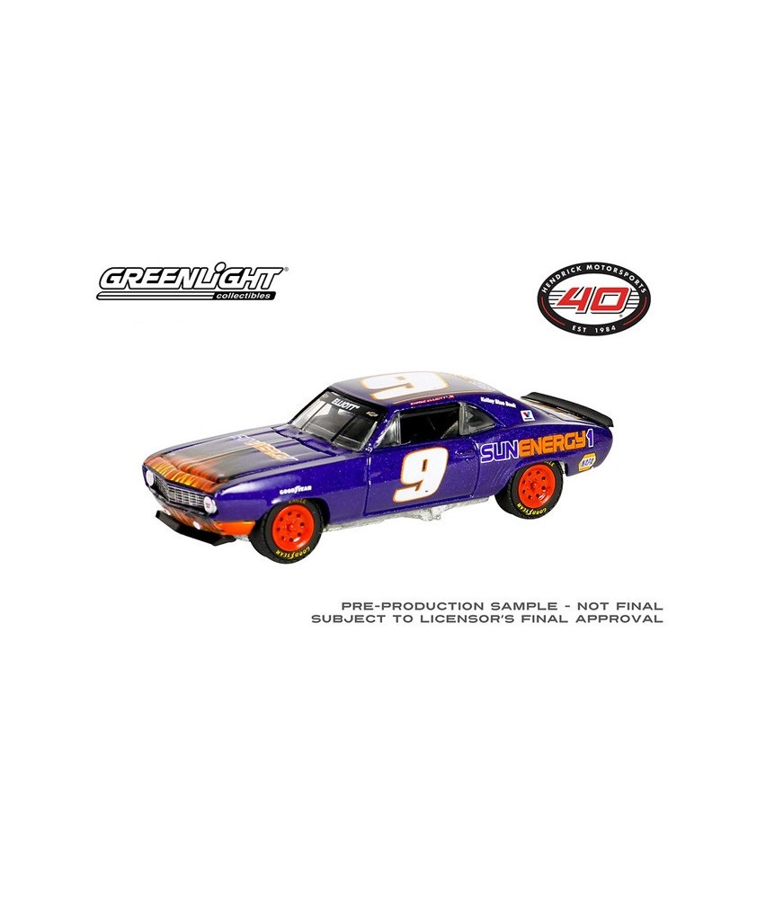 Greenlight Hobby Exclusive - 1969 Chevrolet Camaro Chase Elliott Hendrick Motorsports First Win Tribute