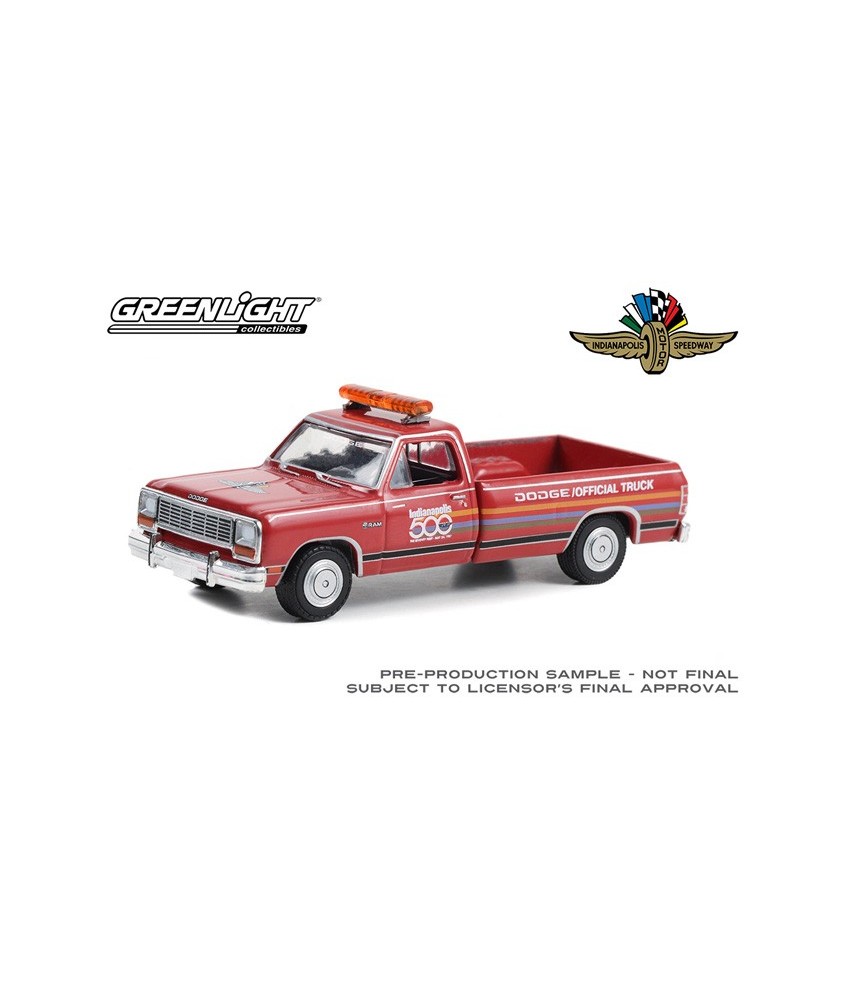 Greenlight Hobby Exclusive - 1987 Dodge Ram D-250 Indianapolis 500 Mile Race Official Truck