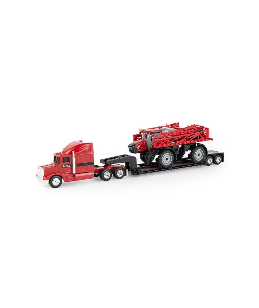 Ertl Farm Toys - Case IH Patriot 4350 Sprayer with Semi Truck and Lowboy Trailer