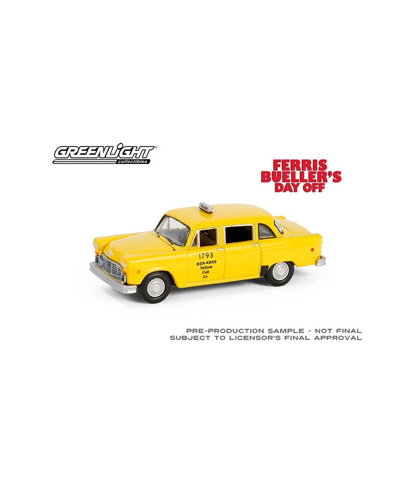 Greenlight Hollywood Series 42 - 1980 Checker Taxicab Yellow Cab Ferris Bueller