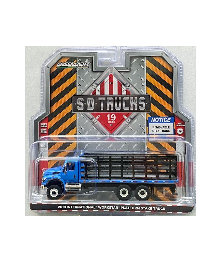 Greenlight S.D. Trucks Series 19 - 2018 International WorkStar Platform Stake Truck