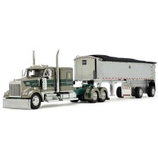 DCP by First Gear - Kenworth W900L with MAC Coal End Dump Spread-Axle Trailer