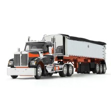 DCP by First Gear - Kenworth W990 Day Cab with MAC Coal End Dump Tri-Axle Trailer