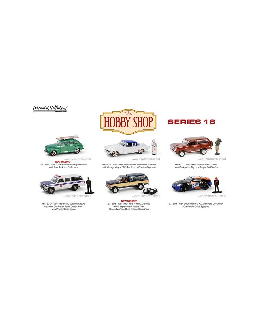 Greenlight The Hobby Shop Series 16 - Six Piece Set