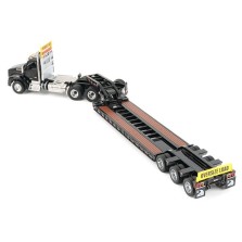 Diecast Masters Kenworth T880 SBFA Daycab Tridem Tractor with Trail King TK120 HDG Lowboy Trailer