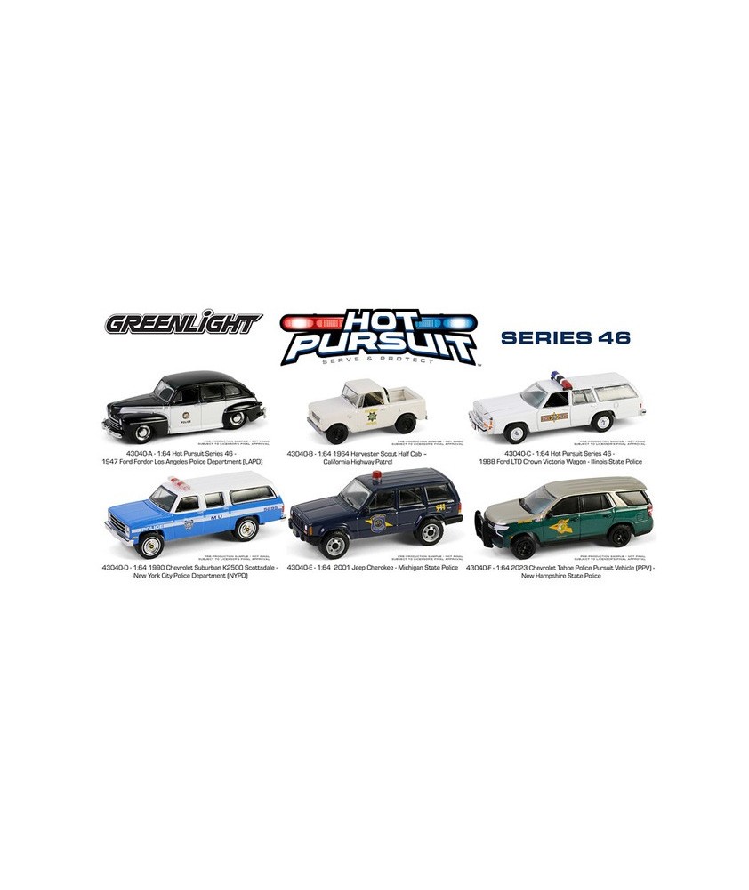 Greenlight Hot Pursuit Series 46 - Six Piece Set