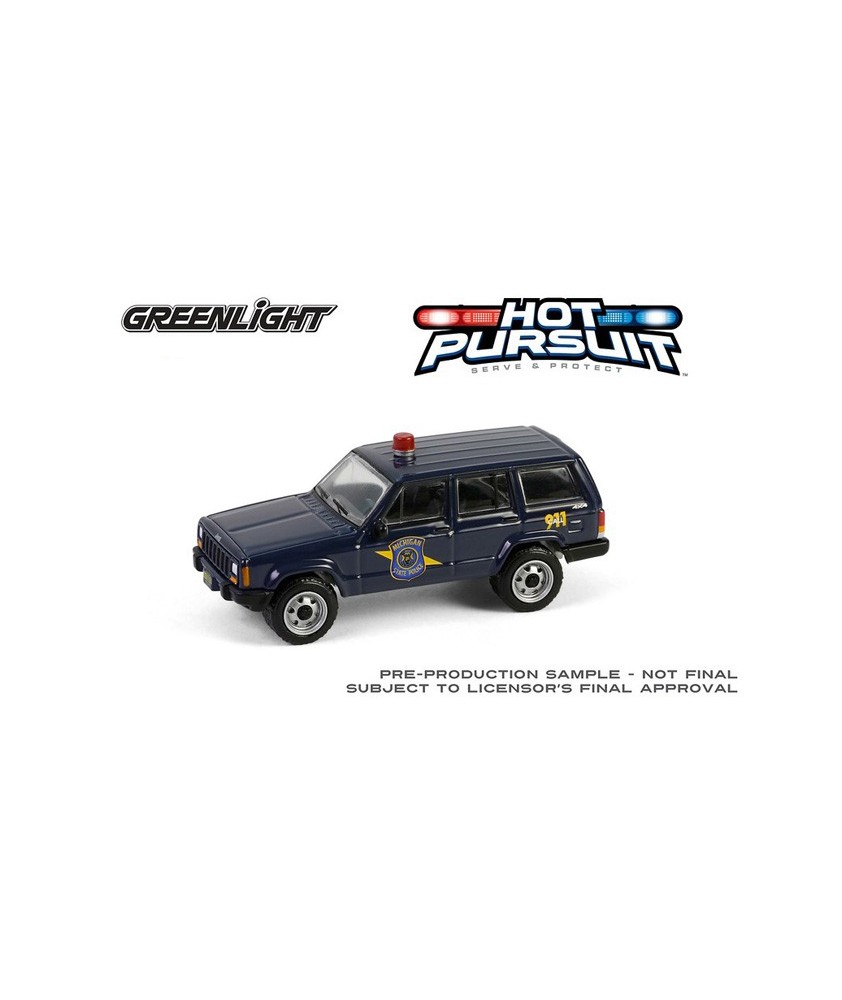 Greenlight Hot Pursuit Series 46 - 2001 Jeep Cherokee Michigan State Police