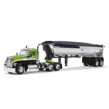 DCP by First Gear - Kenworth W990 Day Cab with MAC Half Round Tandem-Axle Dump Trailer