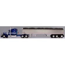 DCP by First Gear - Peterbilt 379 with Wilson Pacesetter Tri-Axle Grain Trailer