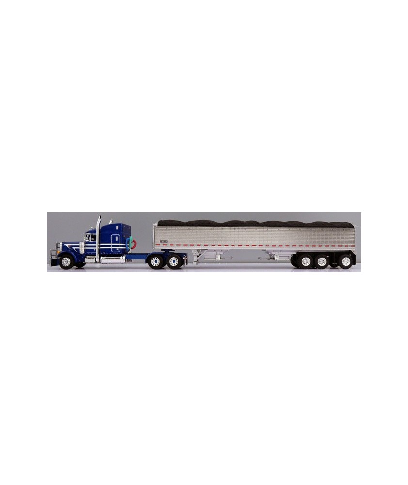 DCP by First Gear - Peterbilt 379 with Wilson Pacesetter Tri-Axle Grain Trailer