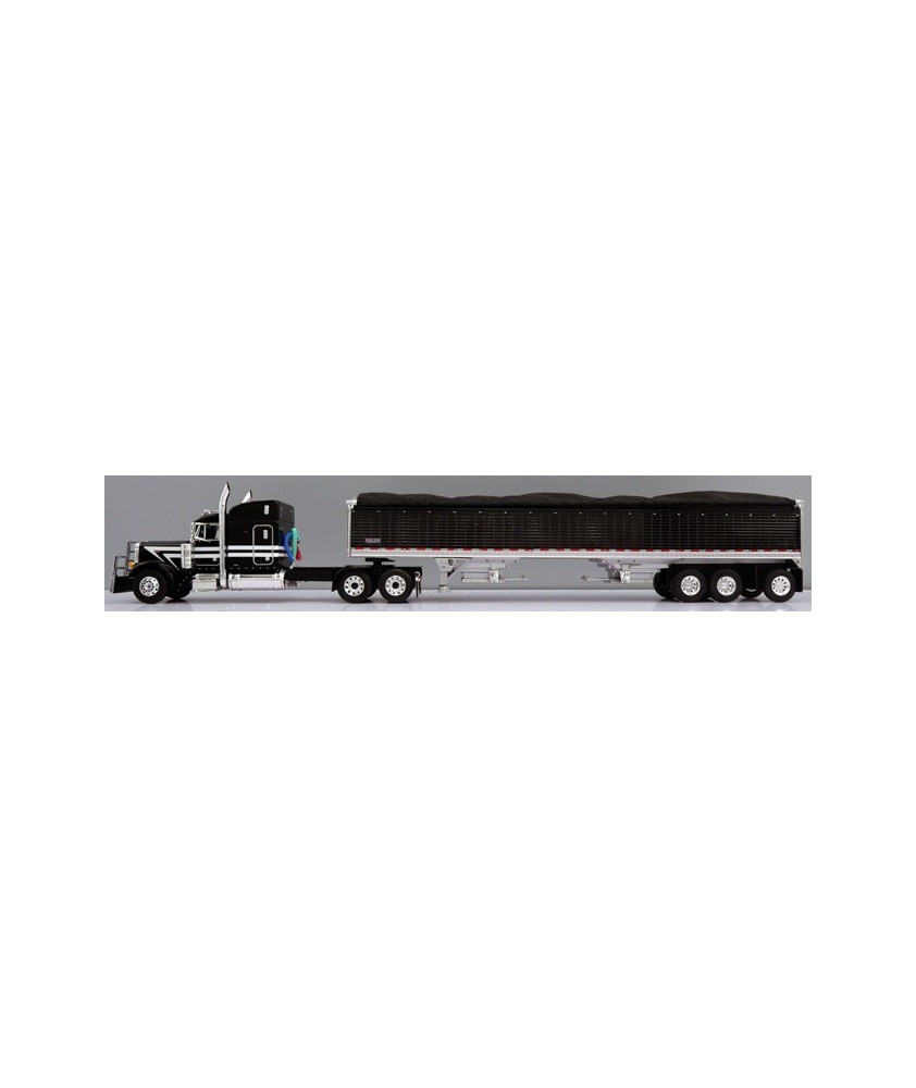 DCP by First Gear - Peterbilt 379 with Wilson Pacesetter Tri-Axle Grain Trailer