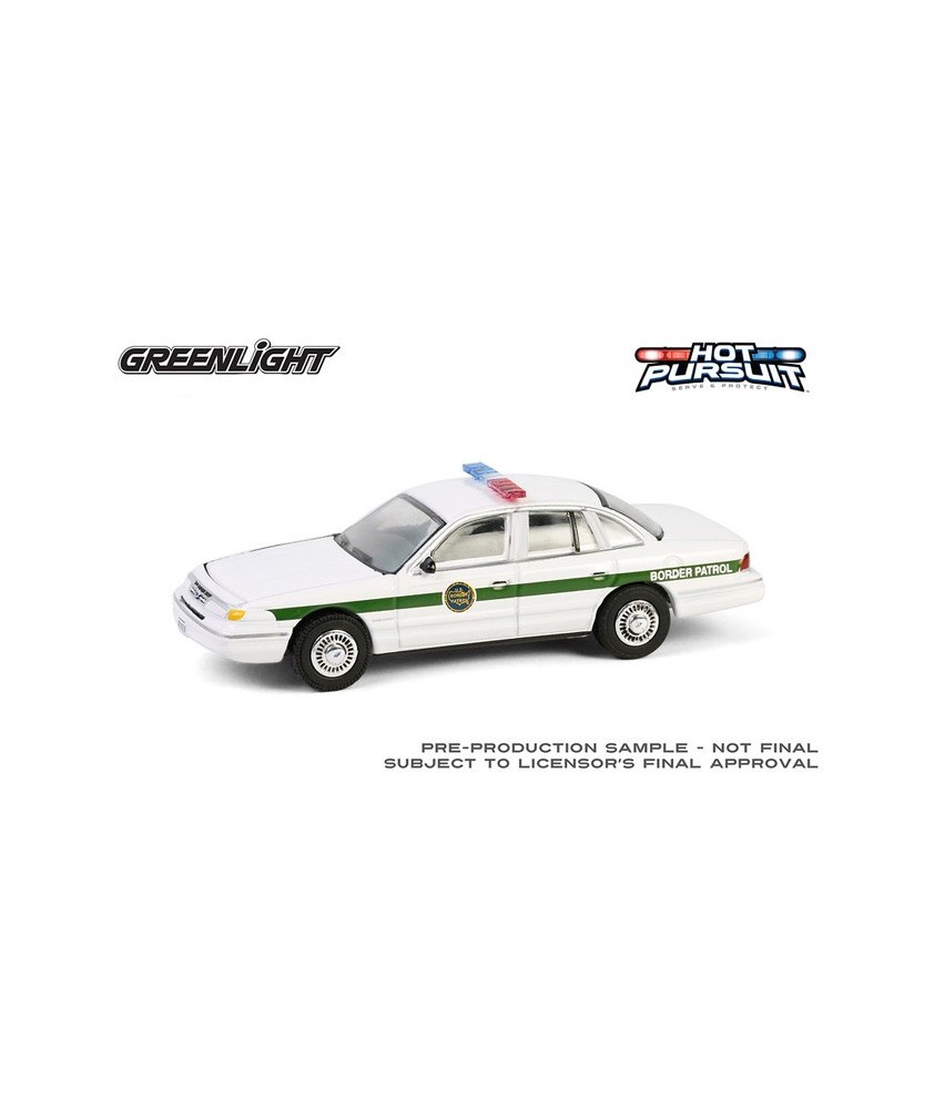 Greenlight Hot Pursuit U.S. Customs and Border Protection Patrol - 1997 Ford Crown Victoria