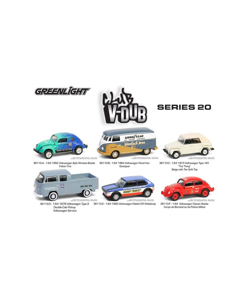 Greenlight Club Vee-Dub Series 20 - Six Piece Set