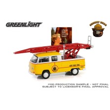 Greenlight Smokey Bear Series 4 - 1968 Volkswagen Type 2 Double Cab Pickup Ladder Truck