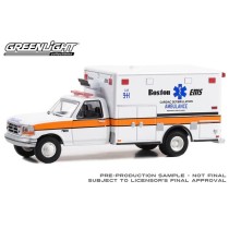 Greenlight First Responders Hobby Exclusive - 1994 Ford F-350 Ambulance Boston EMS