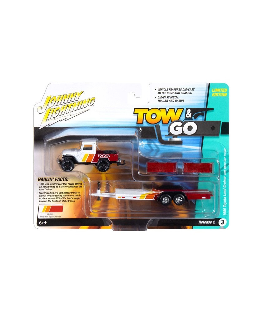 ジョニーライトニング 1980 トヨタ ランドクルーザー & トレーラー ジョニーライトニング 1980 トヨタ ランドクルーザー & トレーラー