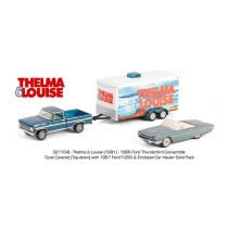 Greenlight Hollywood Hitch and Tow Series 13 - 1966 Ford Thunderbird Convertible with 1967 Ford F-250 and Enclosed Car Hauler