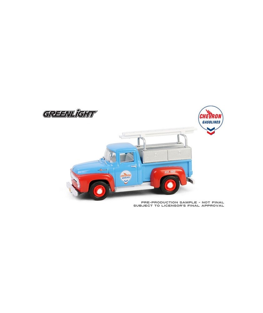 Greenlight Chevron Special Edition Series 1 -1956 Ford F-100 with Tool Boxes and Ladders Greenlight Chevron Special Edition Series 1 -1956 Ford F-100 with Tool Boxes and Ladders