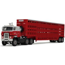 DCP by First Gear - International Transtar COE Truck and Wilson Vintage Tandem-Axle Livestock Trailer Koppes Truck Line