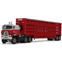 DCP by First Gear - International Transtar COE Truck and Wilson Vintage Tandem-Axle Livestock Trailer Koppes Truck Line