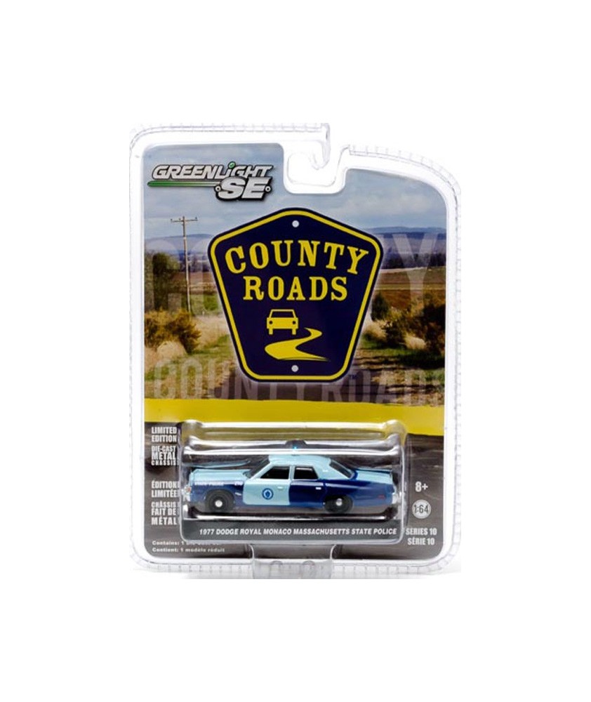 Greenlight County Roads Series 10 - 1977 Dodge Royal Monaco Massachusetts State Police