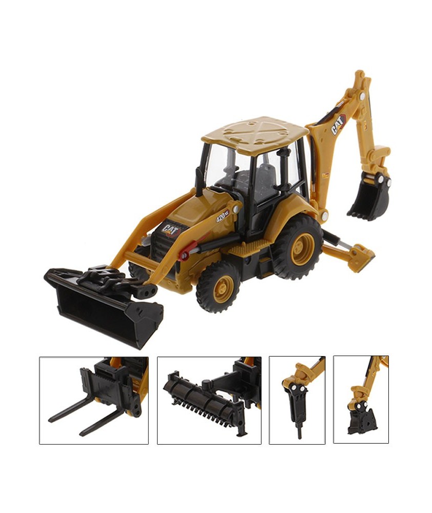 Diecast Masters Play and Collect - CAT 420 XE Backhoe Loader with Tools