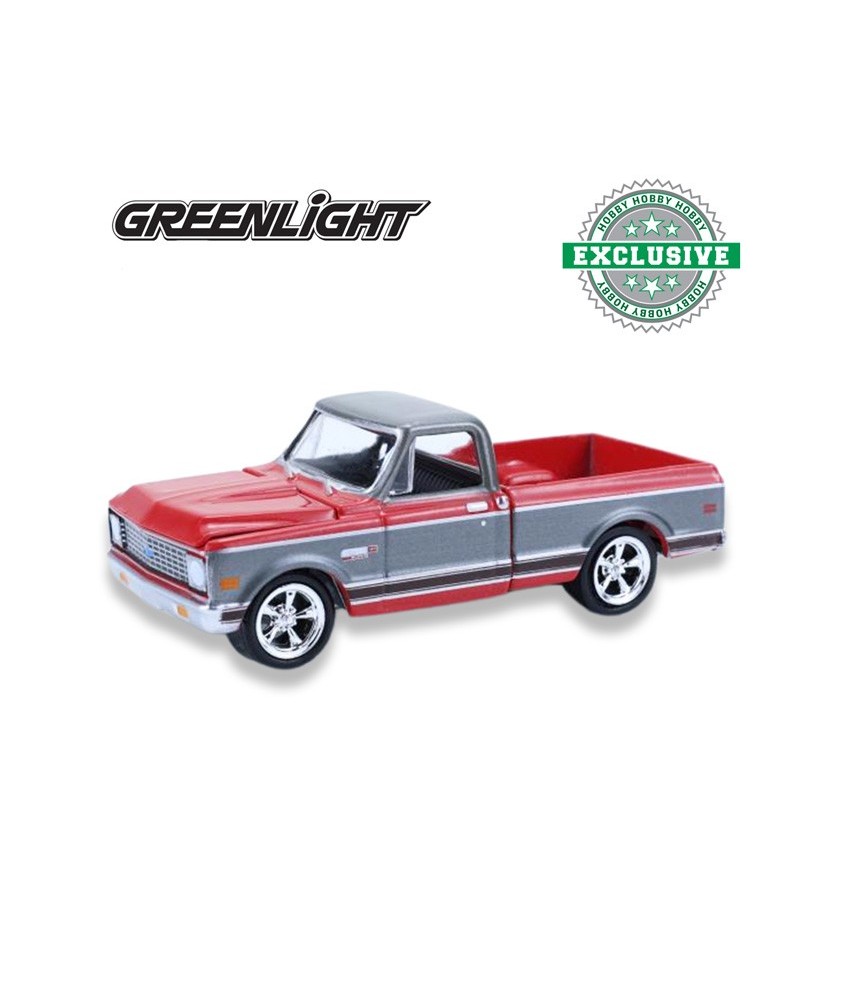 Greenlight Hobby Exclusive - 1972 Chevy Cheyenne C10 in Ruby Red Greenlight Hobby Exclusive - 1972 Chevy Cheyenne C10 in Ruby Red
