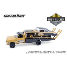 Greenlight H.D. Trucks Series 26 - 1985 Dodge Ram D350 Ramp Truck with 1965 Dodge Coronet